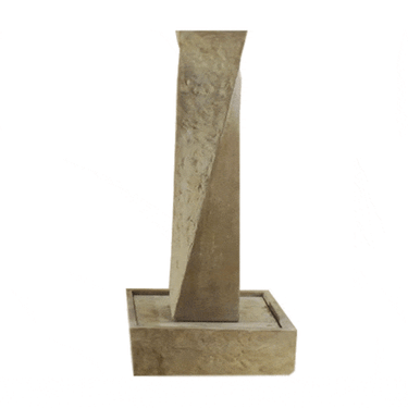 Twist Rock Outdoor Cast Stone Garden Fountain Fountain Tuscan
